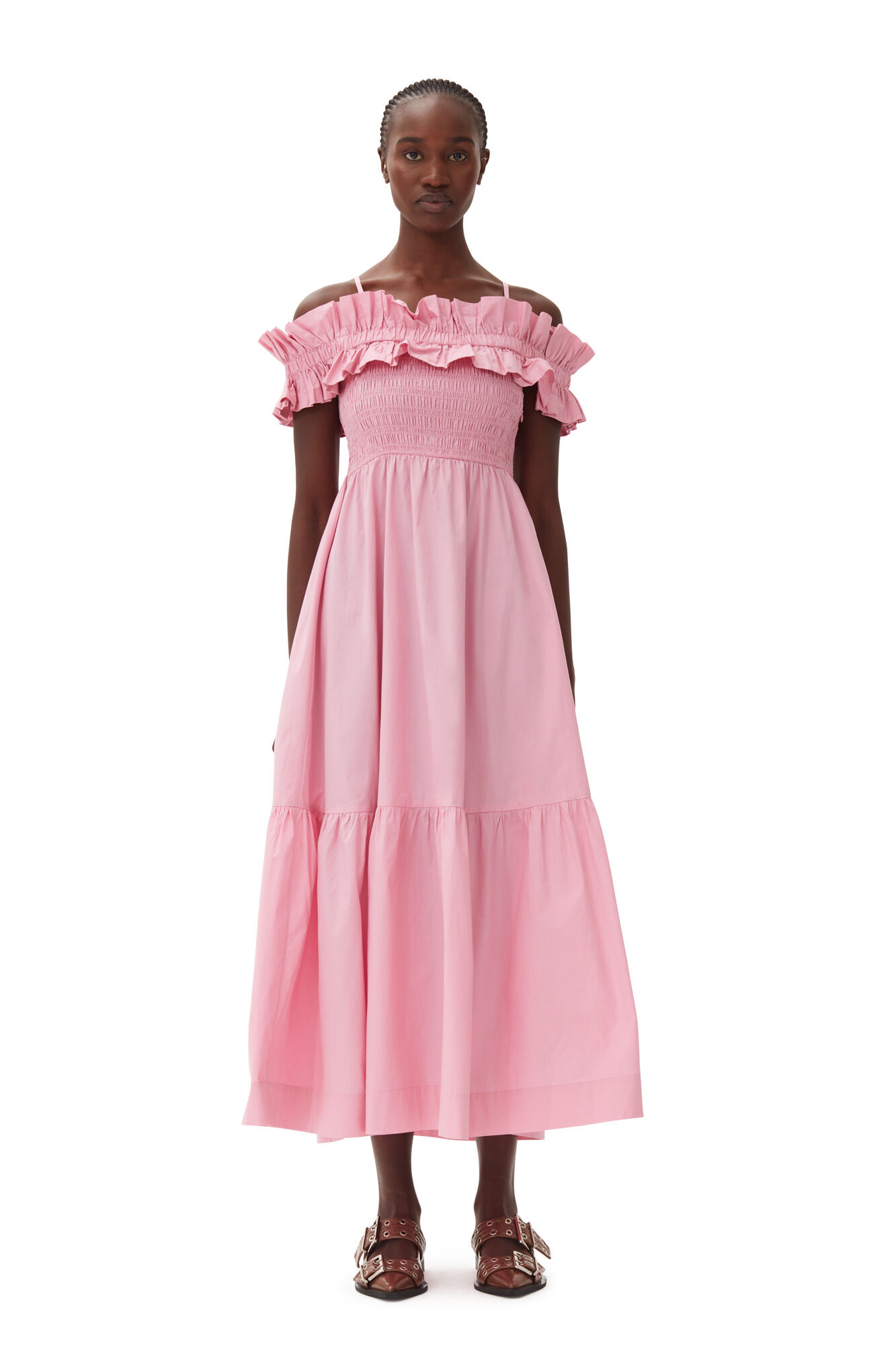 pink smock dress